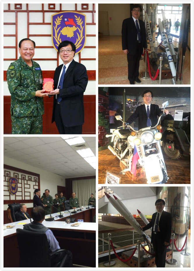 雷科鄭再興董事長率14家南部企業公司，到旗山陸軍八軍團進行敬軍活動。