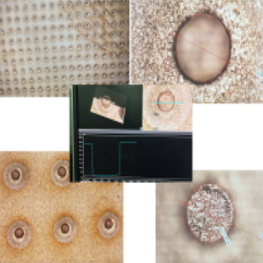 Copper clad laminate blind via hole