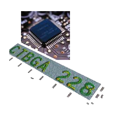 Depth of laser scribing