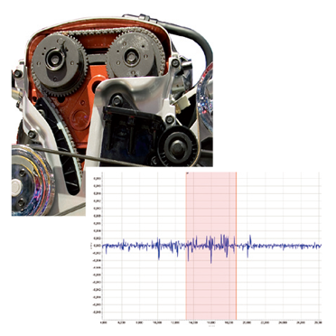 Roughness measurement on an engine part