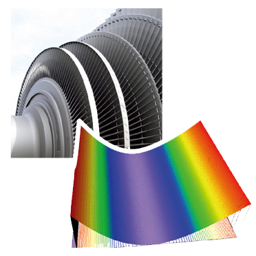 Diameter of a turbine part