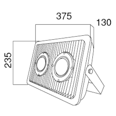 LED COB downlight-100W
